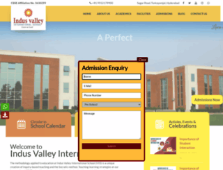 indusvalleyinternationalschool.com screenshot