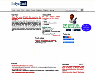 indyaspeak.com screenshot