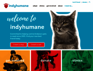 indyhumane.org screenshot