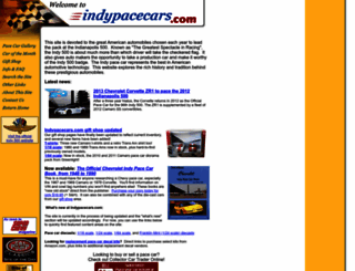 indypacecars.com screenshot