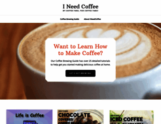 ineedcoffee.com screenshot