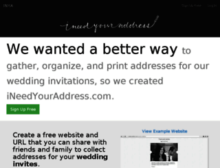 ineedyouraddress.com screenshot
