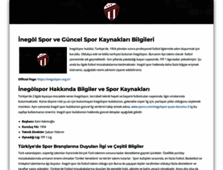 inegolspor.org screenshot