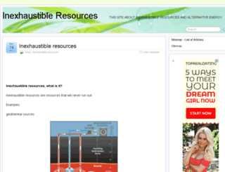 inexhaustibleresources.org screenshot