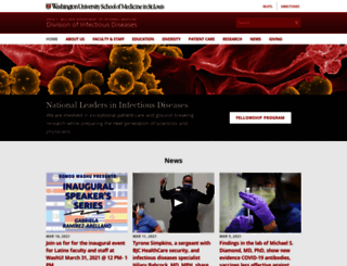 infectiousdiseases.wustl.edu screenshot