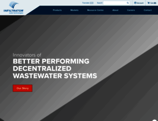 infiltratorwater.com screenshot