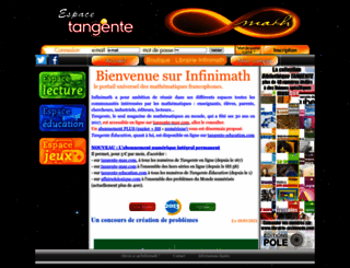 infinimath.com screenshot