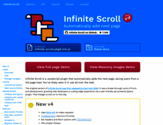 infinite-scroll.com screenshot