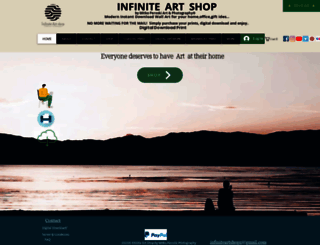 infiniteartshop.com screenshot