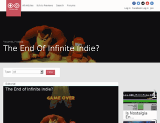 infiniteindie.com screenshot