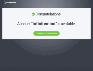 infinitemind.clickwebinar.com screenshot