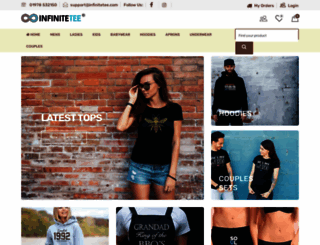 infinitetee.co.uk screenshot