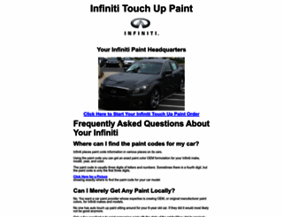 infinititouchuppaint.com screenshot