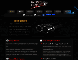 infinity-exhausts.co.uk screenshot