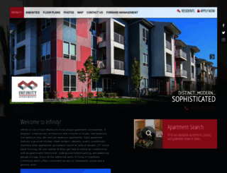 infinityapartmentsmadison.com screenshot