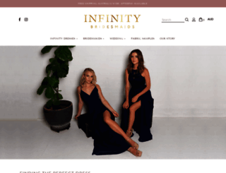 infinitybridesmaids.com.au screenshot