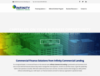 infinitycommerciallending.com screenshot