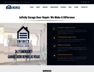 infinitygaragedoorlv.com screenshot