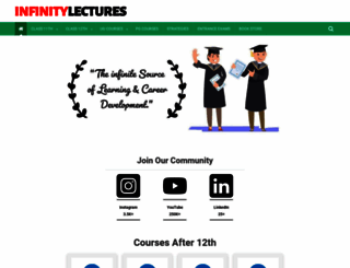 infinitylectures.com screenshot
