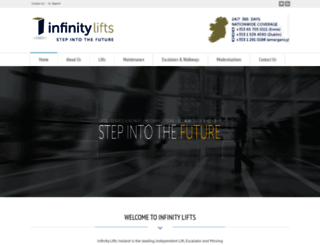 infinitylifts.ie screenshot