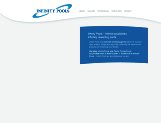 infinitypools.com.au screenshot