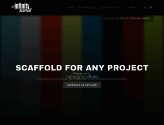 infinityscaffold.com screenshot