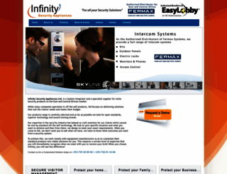 infinitysecurityapp.com screenshot
