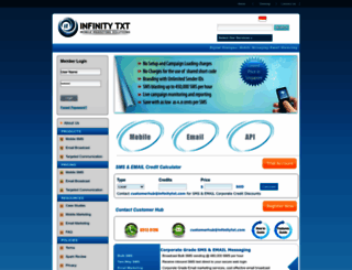 infinitytxt.com screenshot