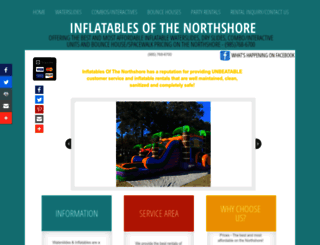 inflatablesofthenorthshore.com screenshot