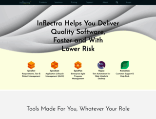 inflectra.com screenshot
