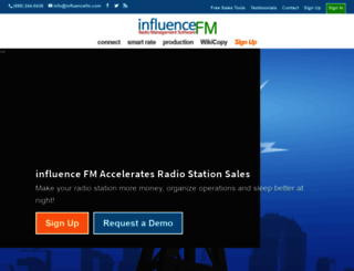 influence.fm screenshot