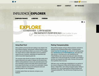 influenceexplorer.com screenshot
