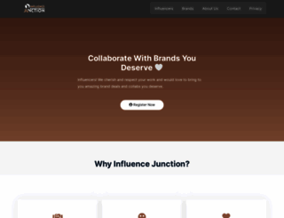influencejunction.com screenshot