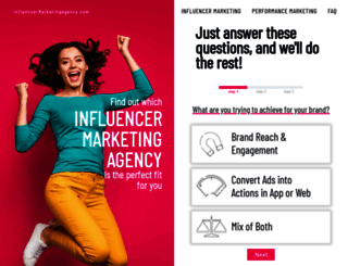 influencermarketingagency.com screenshot