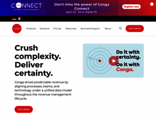 info.conga.com screenshot