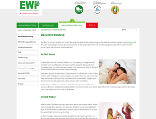 info.ewp-wasserbetten.com screenshot