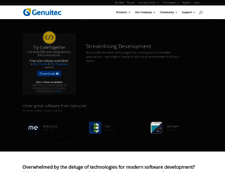 info.genuitec.com screenshot