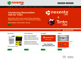 info.nexenta.com screenshot