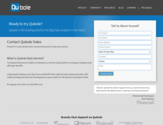 info.qubole.com screenshot