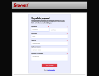 info.starrett.com screenshot