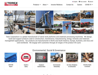 info.terex.com screenshot