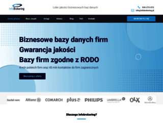 infobrokering.com.pl screenshot