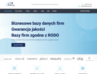 infobrokering.pl screenshot