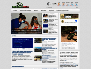 infochacoonline.com.ar screenshot