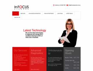 infocuseyecare.com.au screenshot