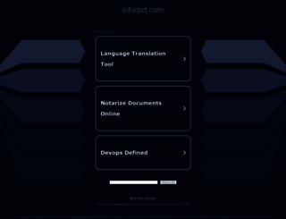 infodict.com screenshot