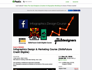 infographics-design-course-weekend-may2018.peatix.com screenshot