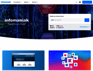 infomaniak.com screenshot