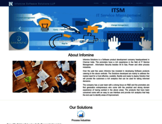 infominesolutions.com screenshot