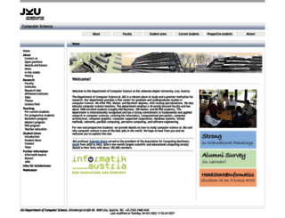 informatik.jku.at screenshot